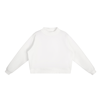Essential Fleece Mock-Neck Crew Sweatshirt ODMPOD