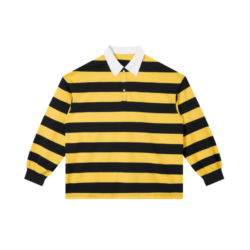 Color Block Stripe Polo Shirt ODMPOD