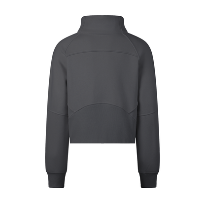 Cropped Half-Zip Sweatshirt D o n e s t a t e
