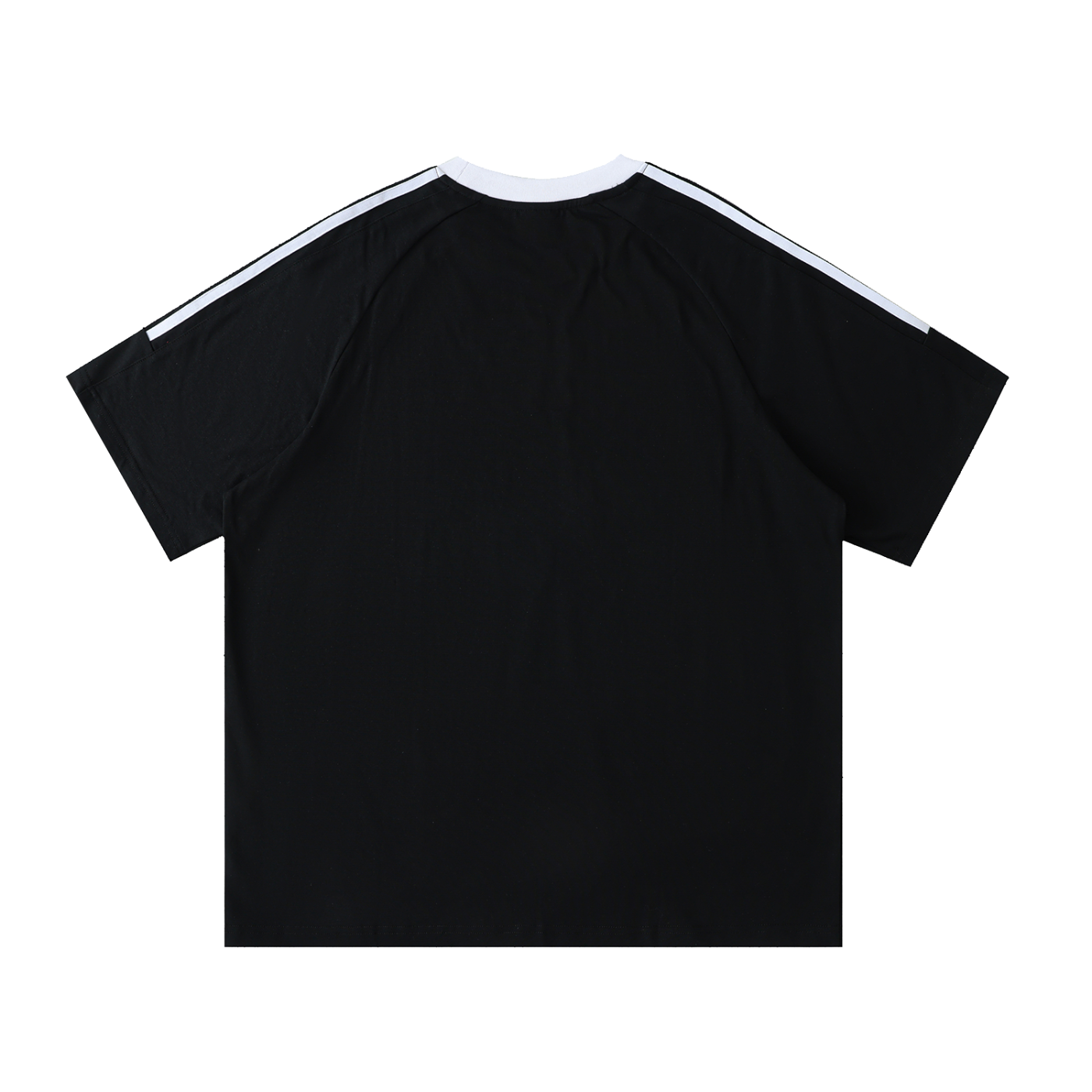 Contrast Tape Crewneck Cotton T-Shirt D o n e s t a t e
