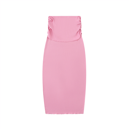 Dyed Washed Straight Hip-Hugging Slim Maxi Skirt D o n e s t a t e