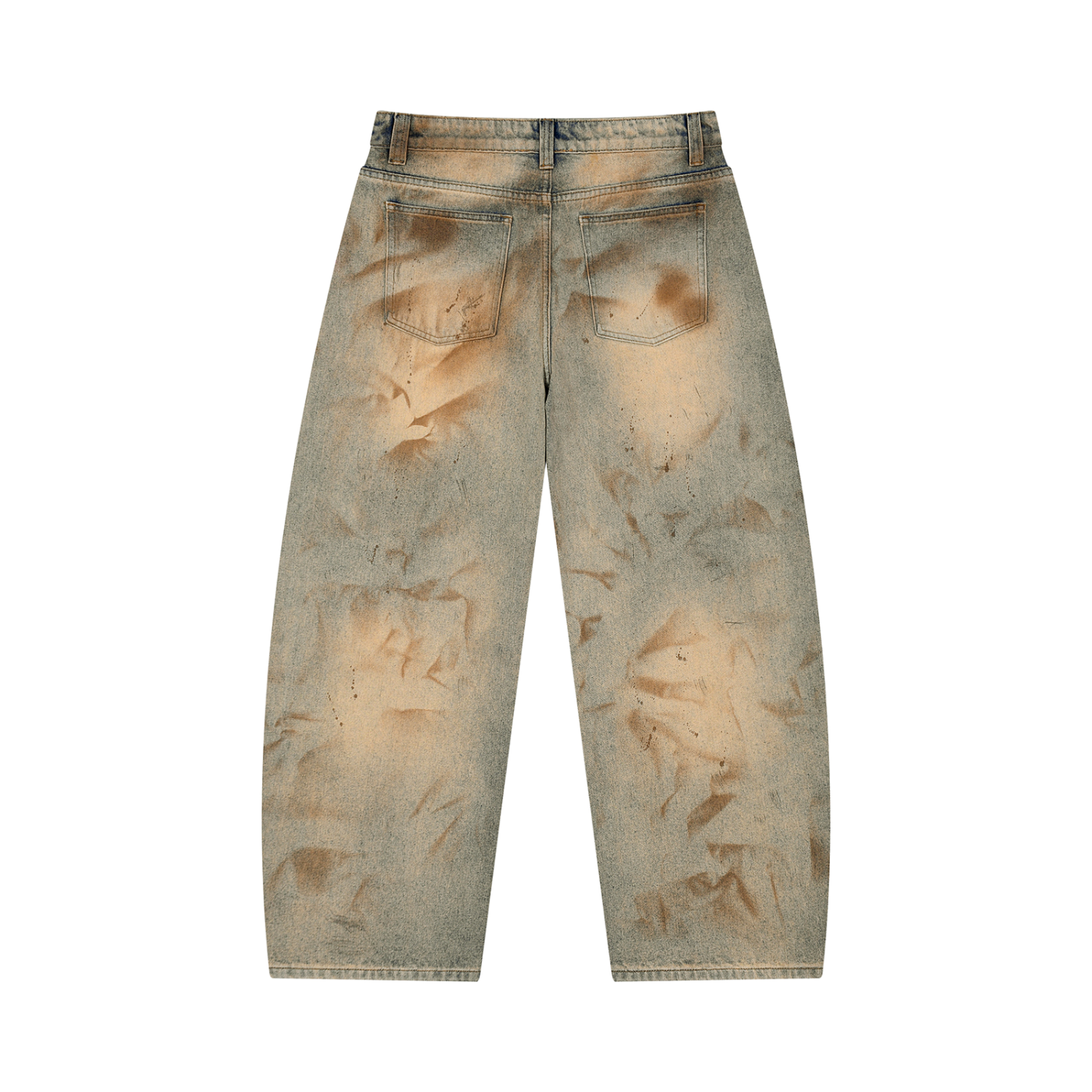 Men’s Vintage Wash Barrel Leg Jeans ODMPOD