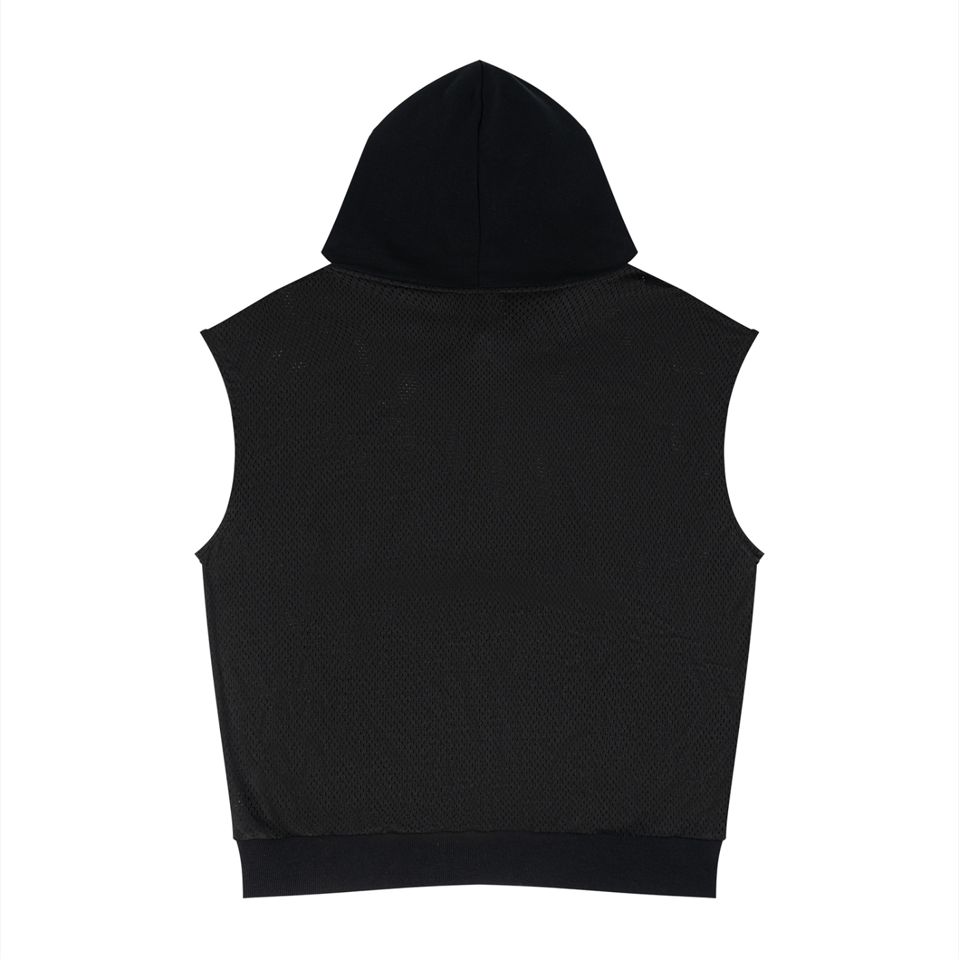 Unisex Panel Mesh Sleeveless Hoodie ODMPOD