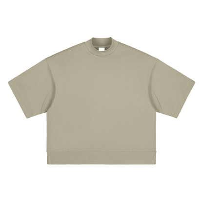 Heavyweight Oversized Mock Neck T-shirt ODMPOD