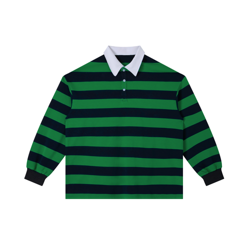 Color Block Stripe Polo Shirt ODMPOD