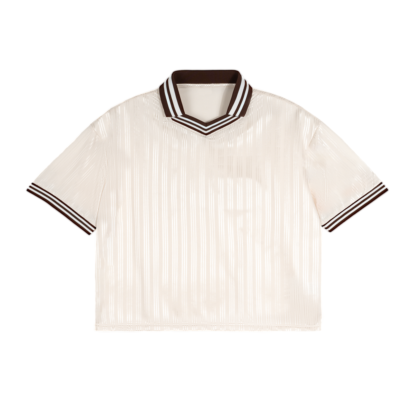 Contrast Stripes Polo Collar T-Shirt D o n e s t a t e