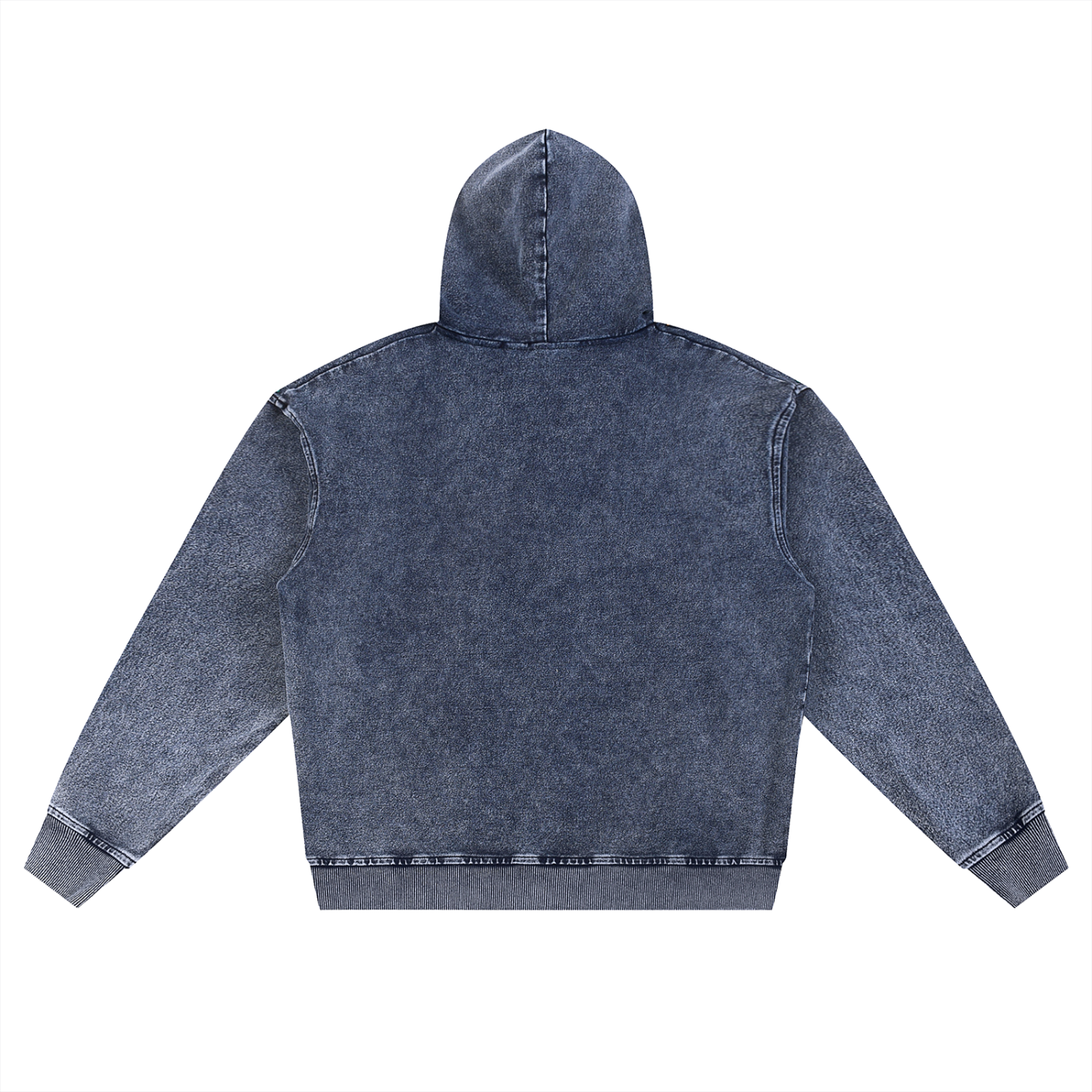 Snow Wash Oversized Zip-Up Hoodie D o n e s t a t e