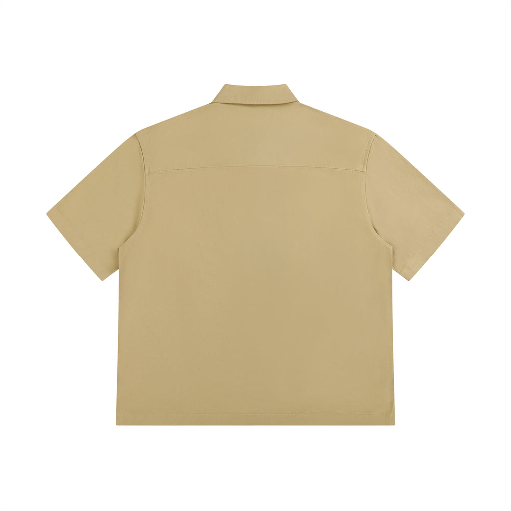 Unisex Boxy Patch Pocket Short Sleeve Shirt