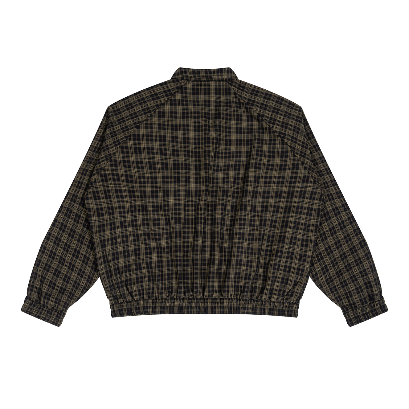 Unisex Plaid Full-Zip Track Jacket ODMPOD