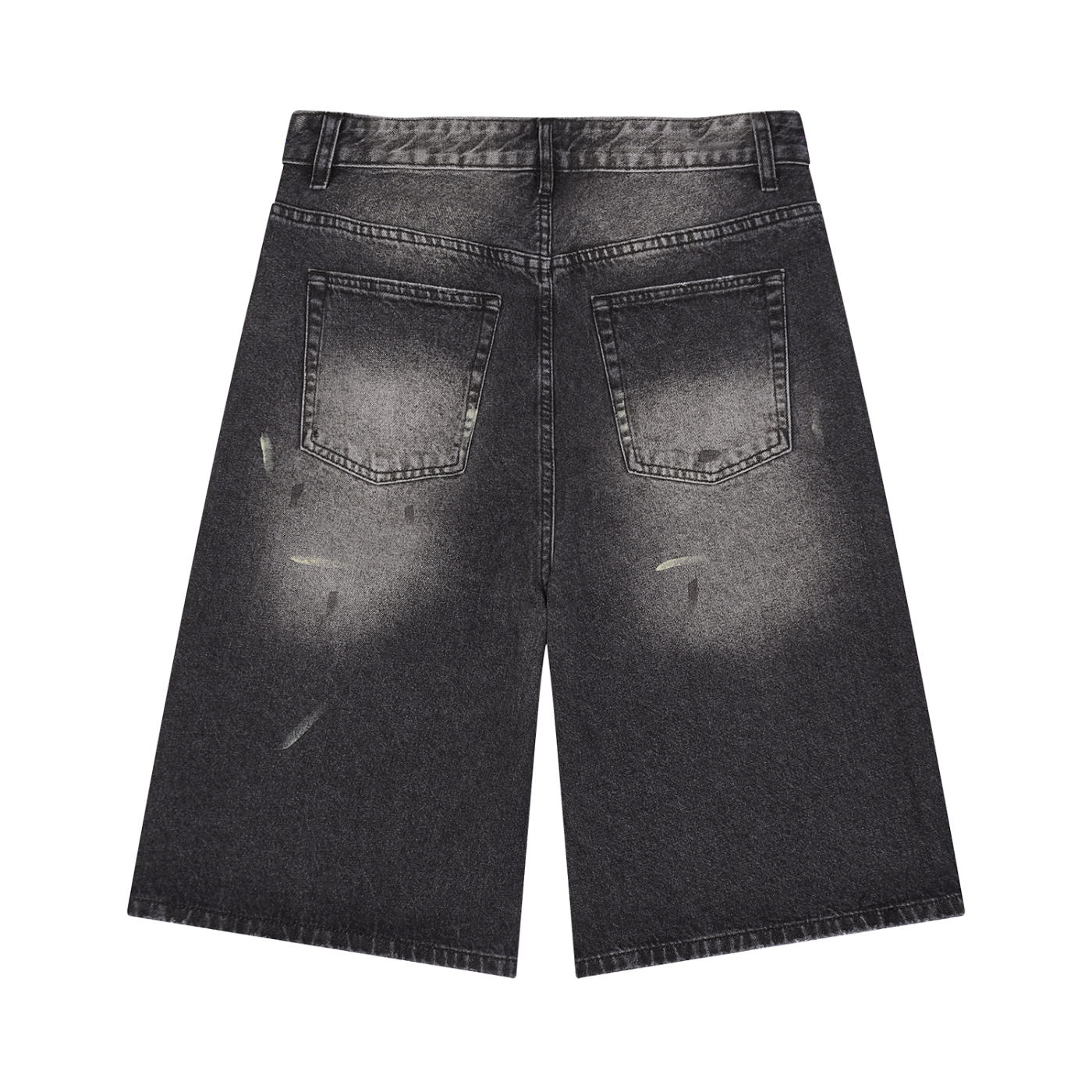 Men’s Vintage Wash Wide Leg Denim Shorts ODMPOD
