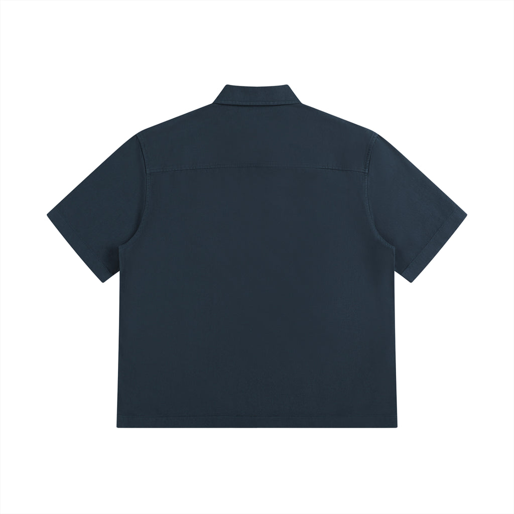 Unisex Boxy Patch Pocket Short Sleeve Shirt