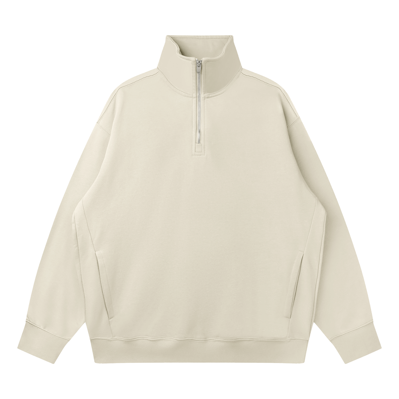 Quarter-Zip Drop Shoulder Sweatshirt D o n e s t a t e