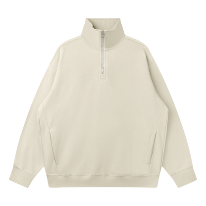 Quarter-Zip Drop Shoulder Sweatshirt D o n e s t a t e