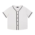 Contrast Piped Button-Up Jersey