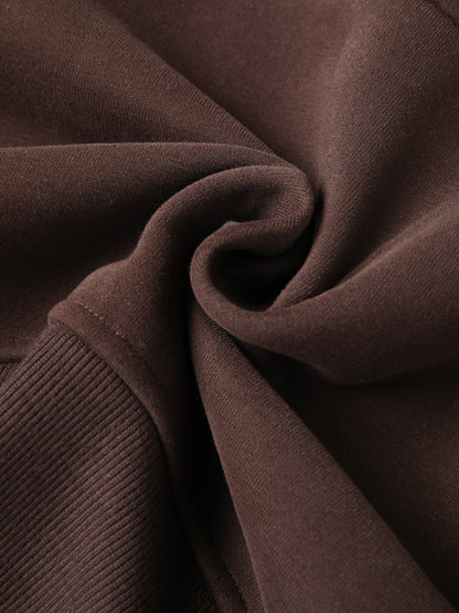 Cropped Half-Zip Hoodie D o n e s t a t e