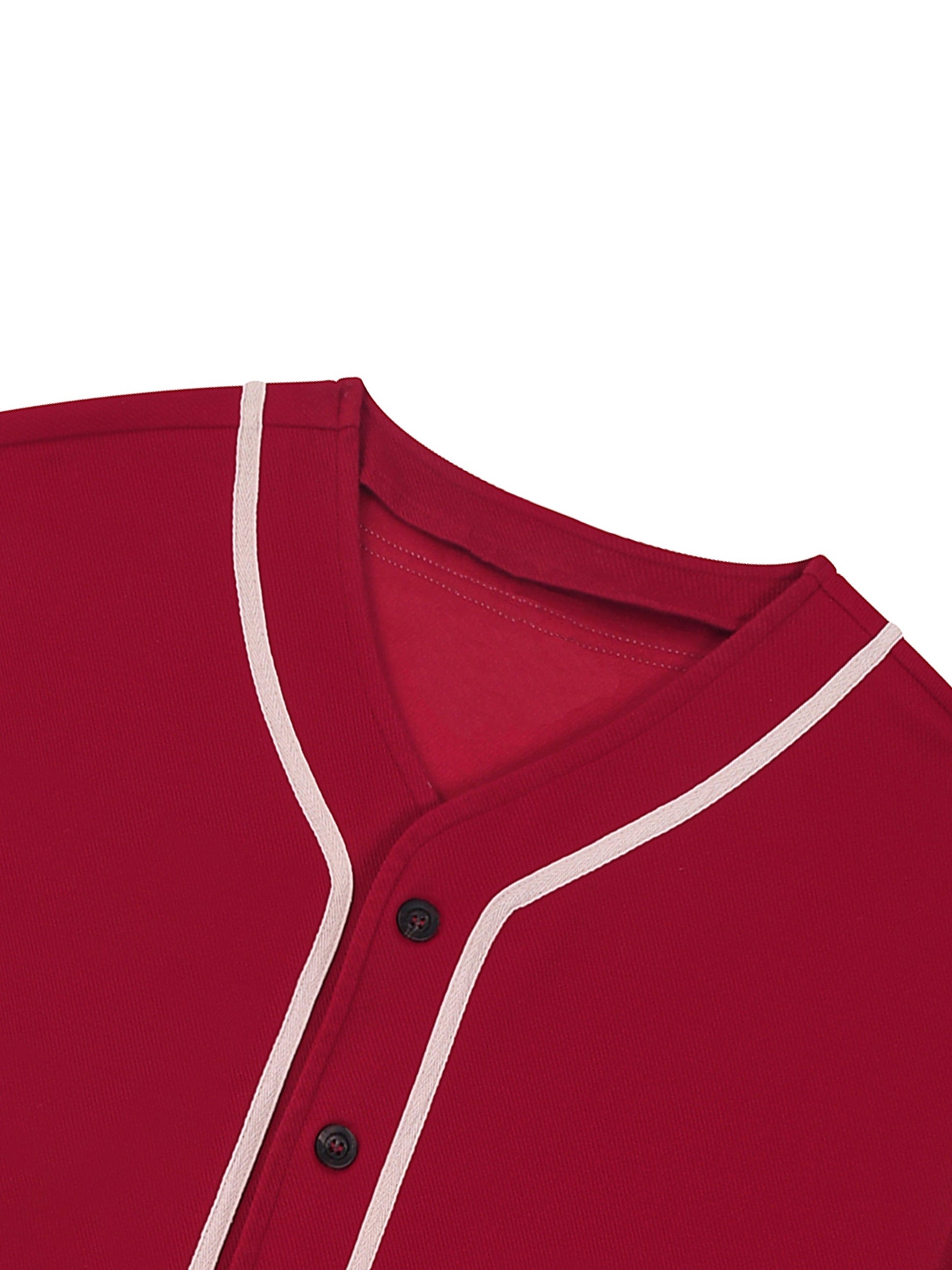 Contrast Piped Button-Up Jersey D o n e s t a t e