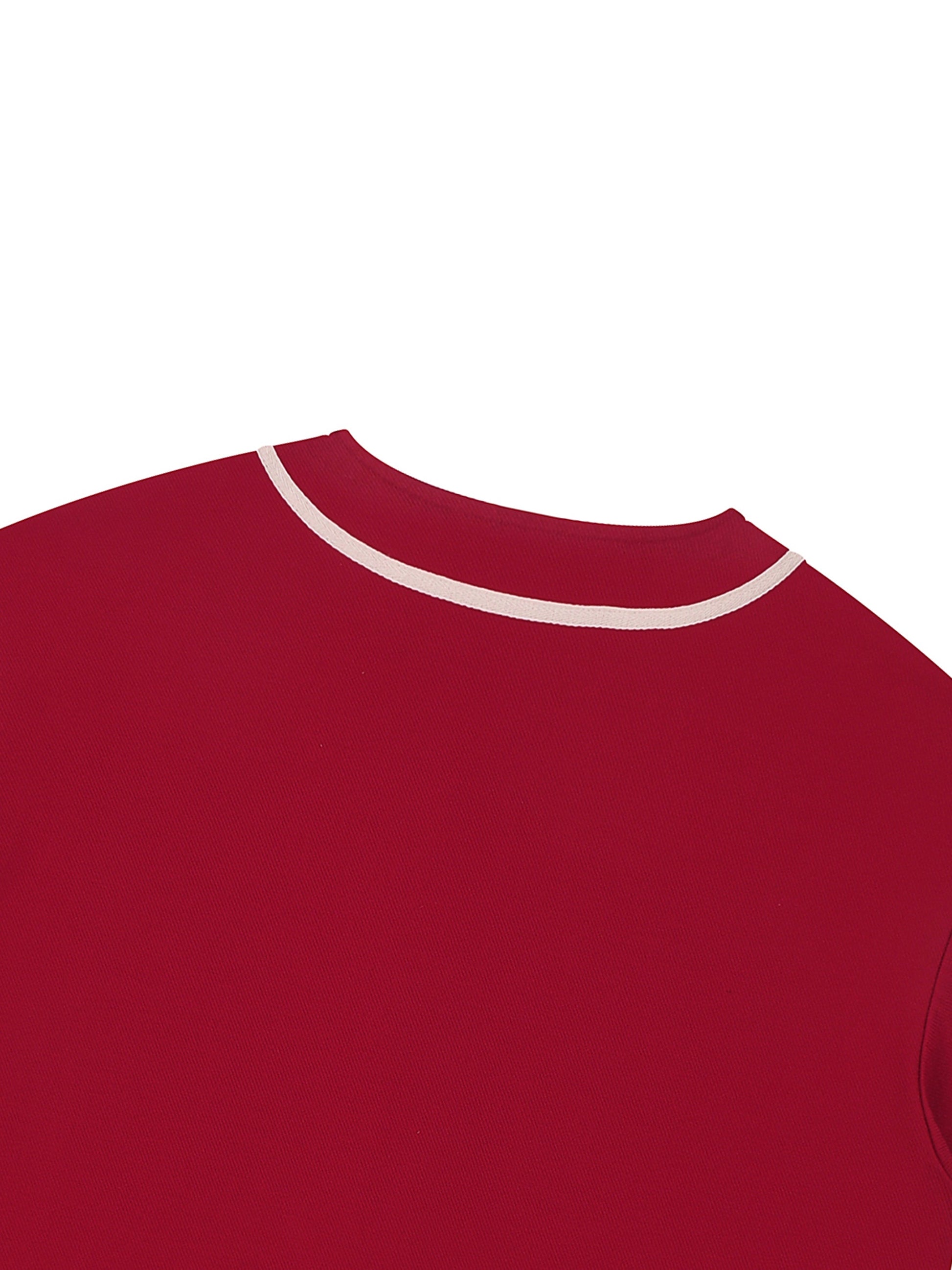 Contrast Piped Button-Up Jersey D o n e s t a t e