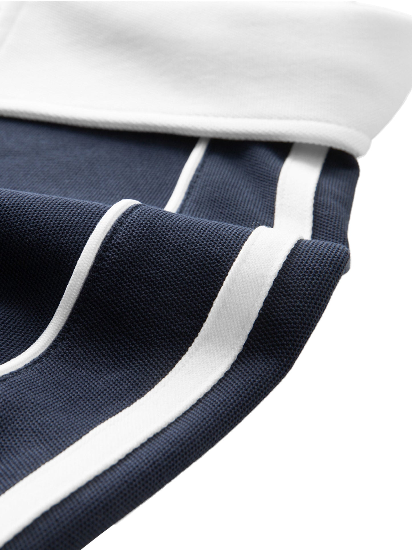 Contrast Collar Short-Sleeve Polo Shirt ODMPOD