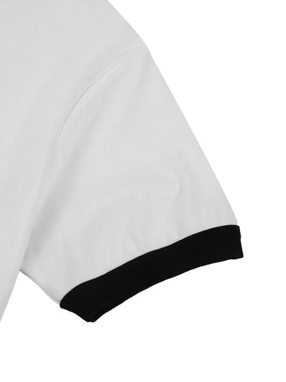 Contrast Edge Ribbed Crewneck T-Shirt D o n e s t a t e