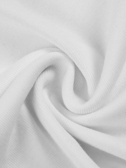 Contrast Edge Ribbed Crewneck T-Shirt D o n e s t a t e