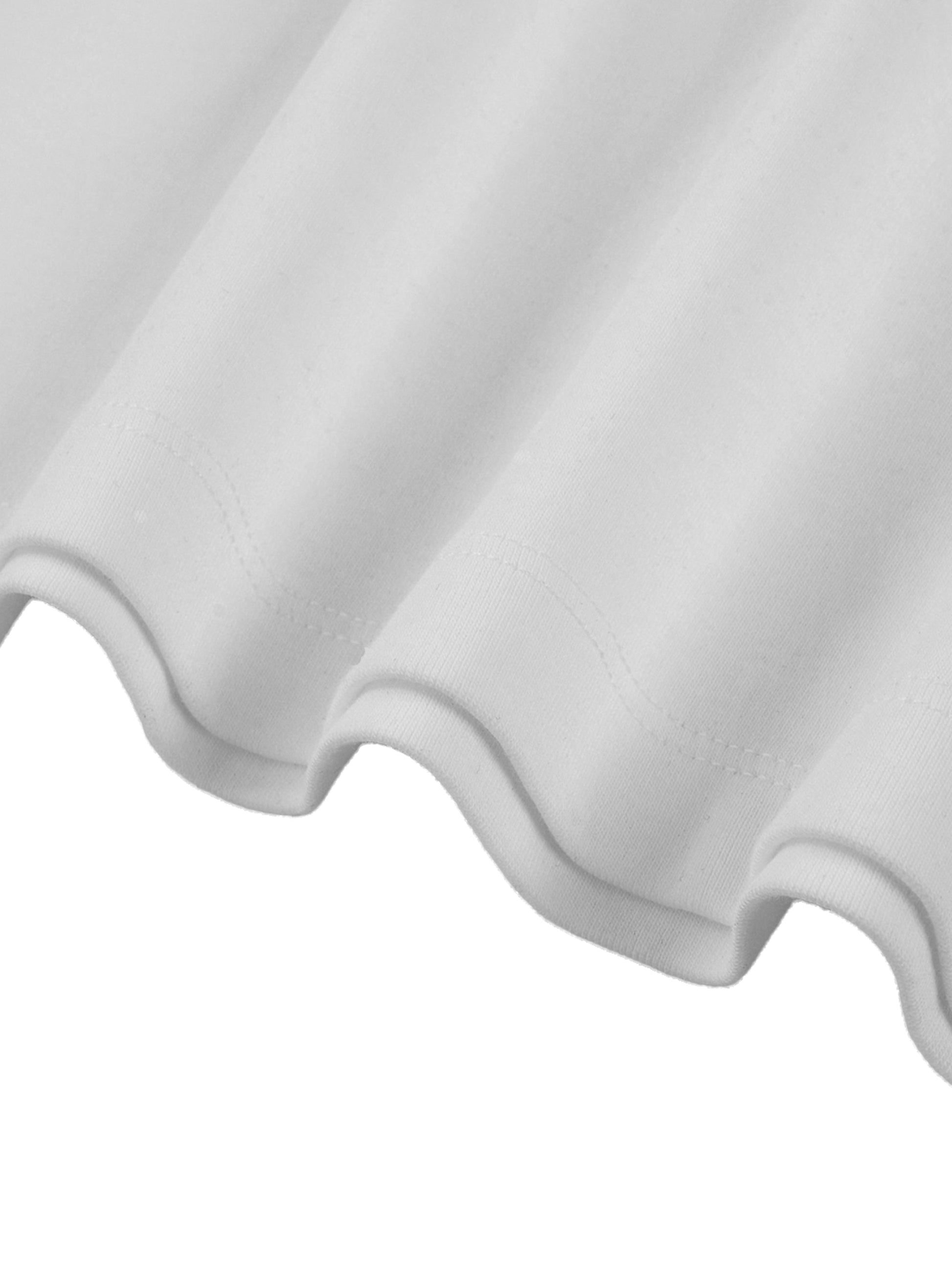 Contrast Edge Ribbed Crewneck T-Shirt D o n e s t a t e