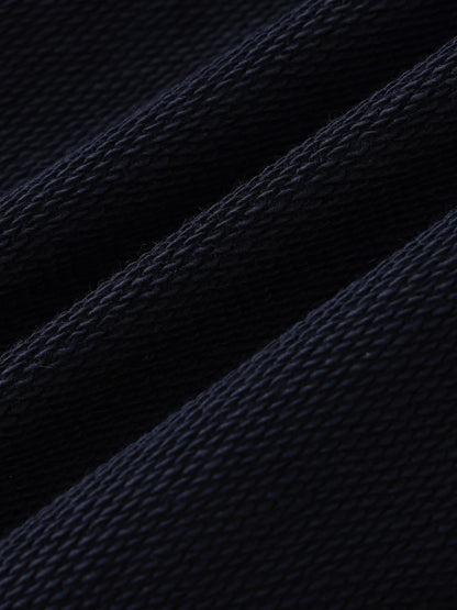 Contrast Striped Lapel Collar Sweatshirt ODMPOD