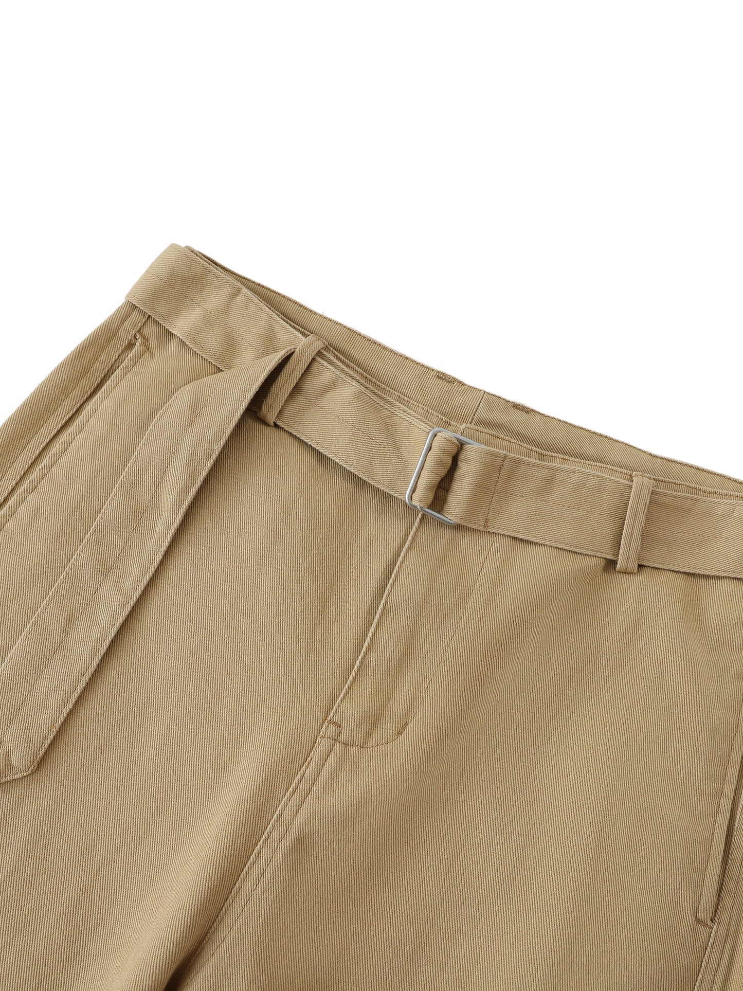 Belted Barrel-leg Chino Pants D o n e s t a t e