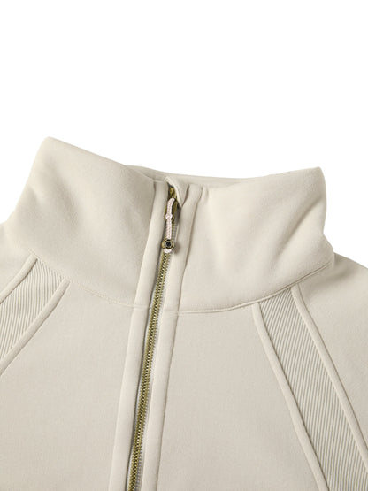 Cropped Half-Zip Sweatshirt D o n e s t a t e