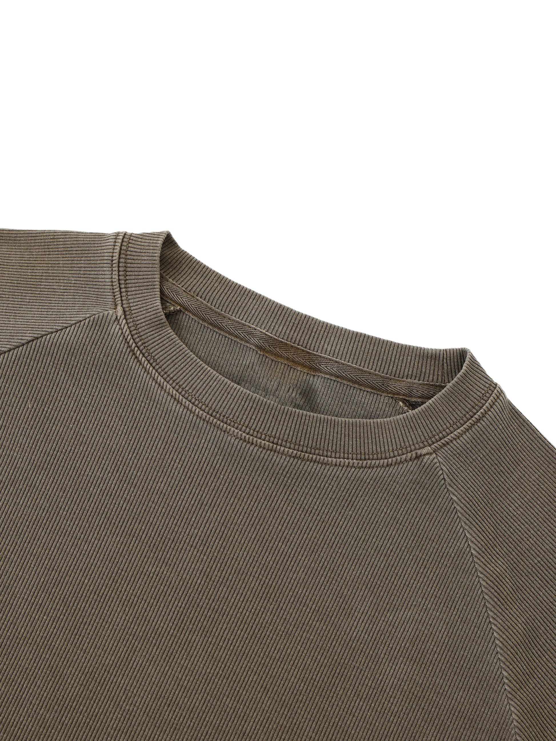 Dyed Washed Raglan Long Sleeve Slim T-Shirt D o n e s t a t e