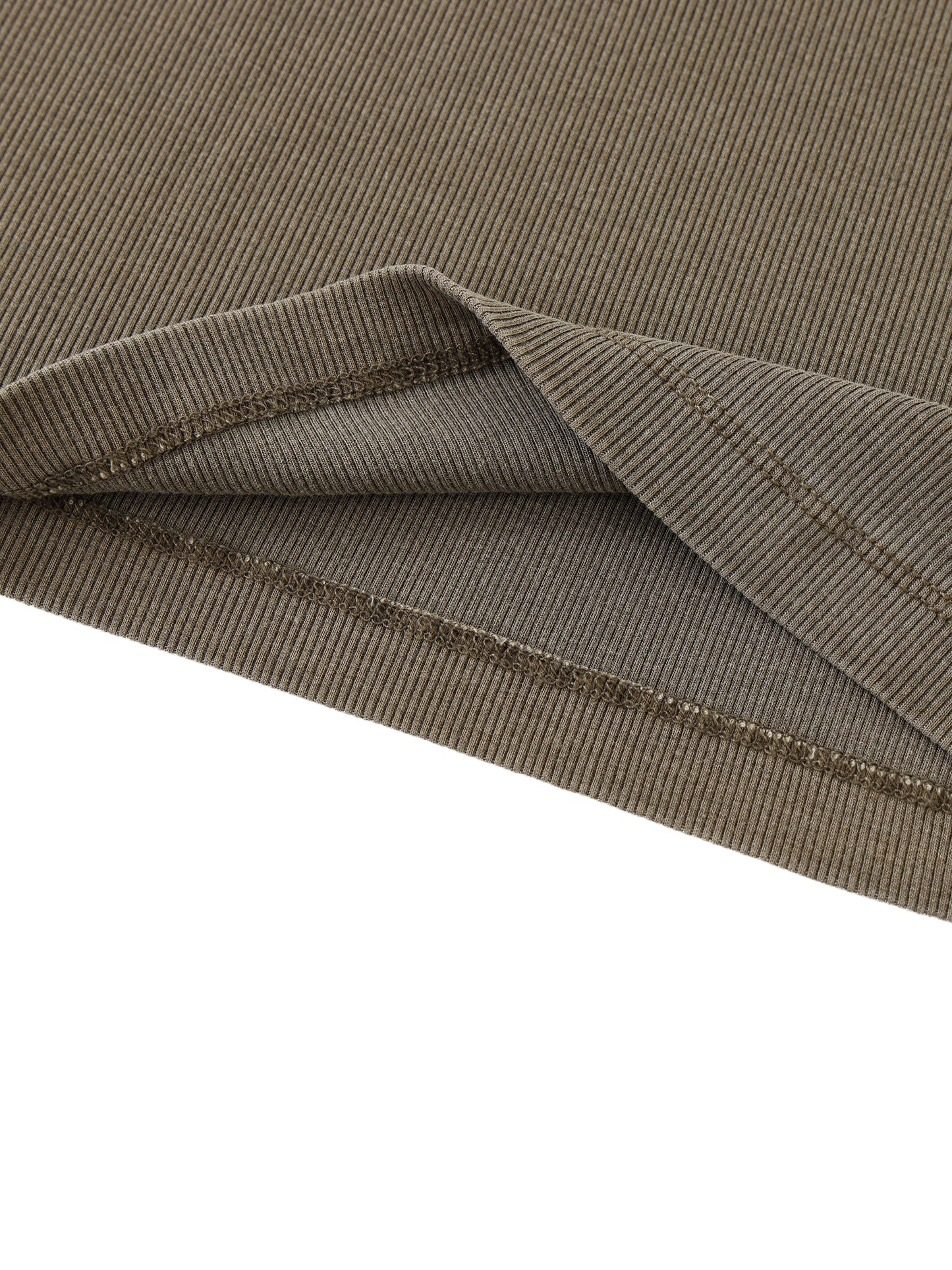 Dyed Washed Raglan Long Sleeve Slim T-Shirt D o n e s t a t e