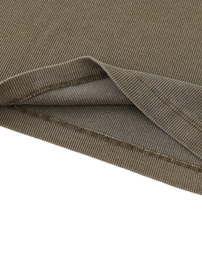 Dyed Washed Raglan Long Sleeve Slim T-Shirt D o n e s t a t e