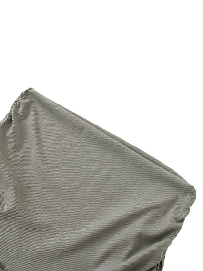 Dyed Washed Straight Hip-Hugging Slim Maxi Skirt D o n e s t a t e