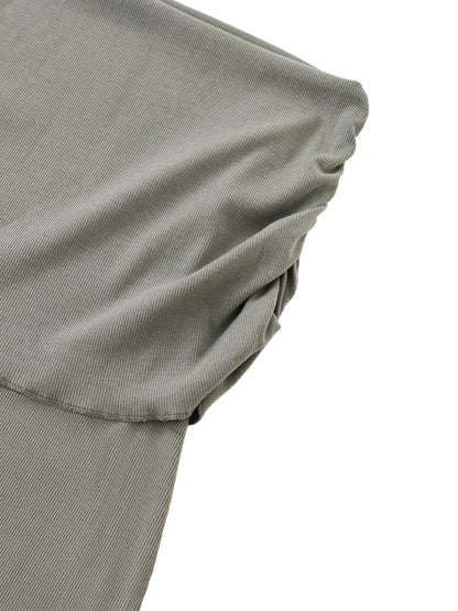 Dyed Washed Straight Hip-Hugging Slim Maxi Skirt D o n e s t a t e