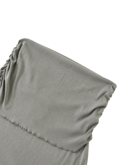 Dyed Washed Straight Hip-Hugging Slim Maxi Skirt D o n e s t a t e