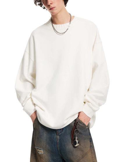Knitted Round Neck Oversize Sweatshirt D o n e s t a t e