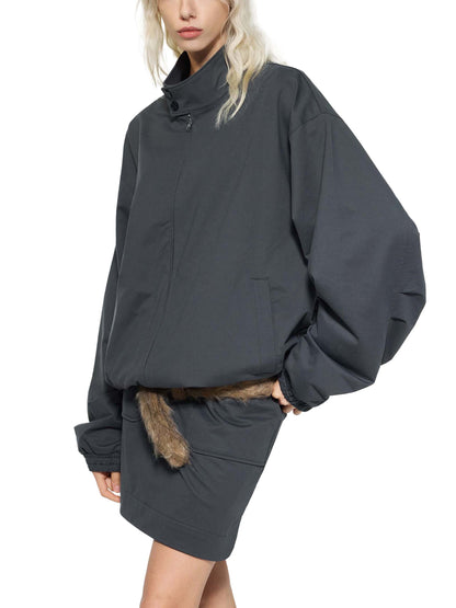 Stand Collar Bomber Jacket D o n e s t a t e