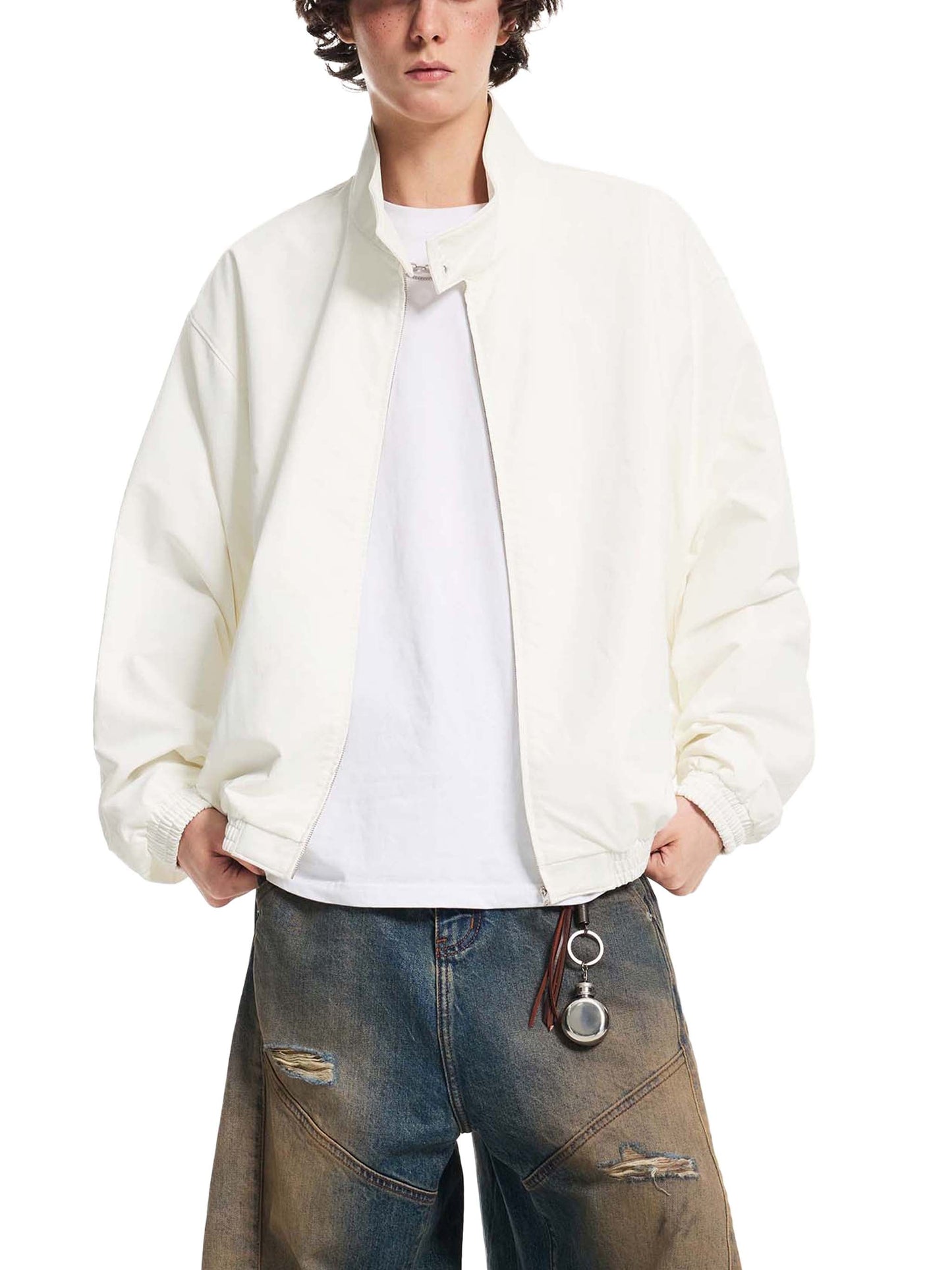 Stand Collar Bomber Jacket D o n e s t a t e