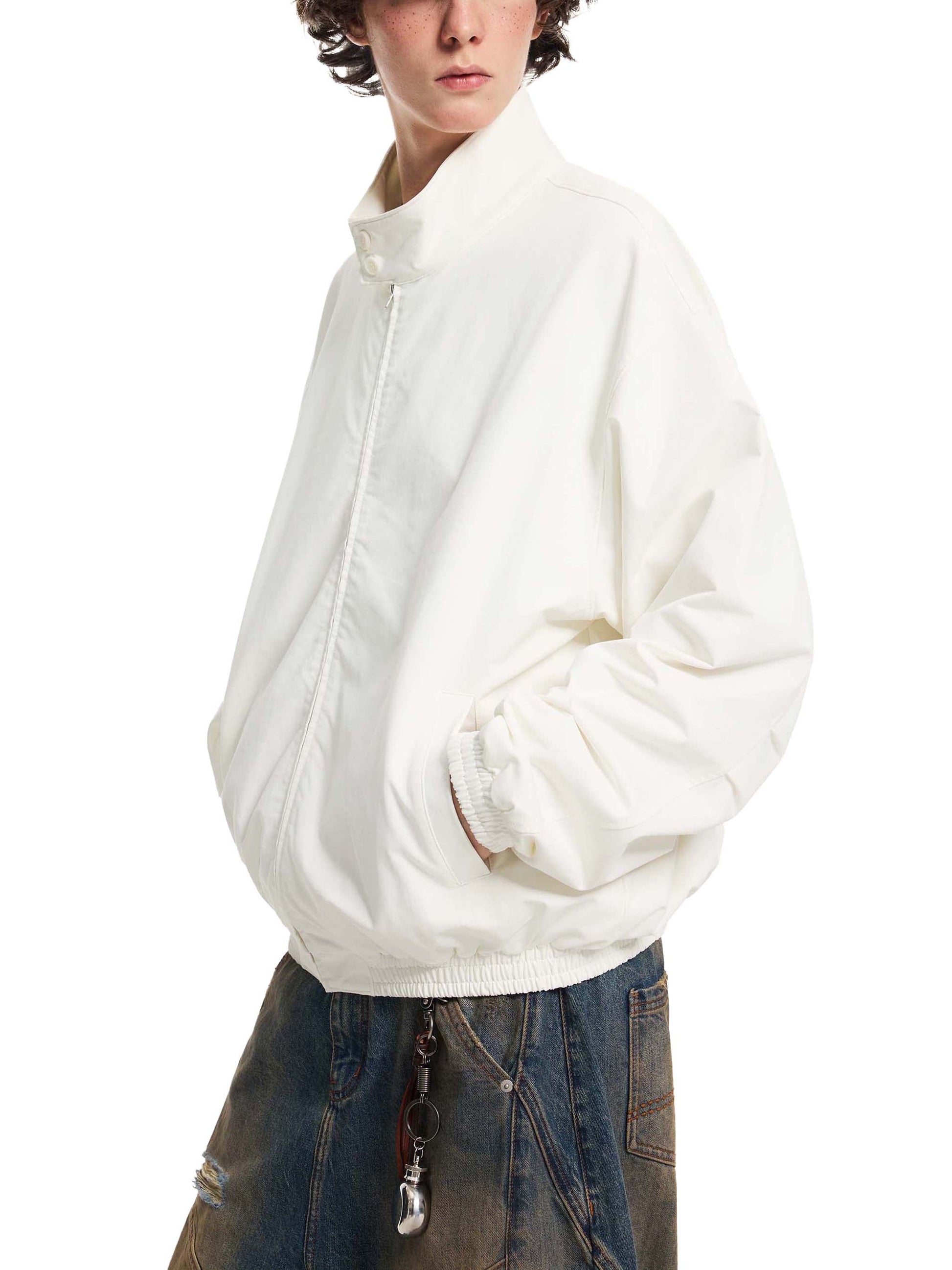 Stand Collar Bomber Jacket D o n e s t a t e