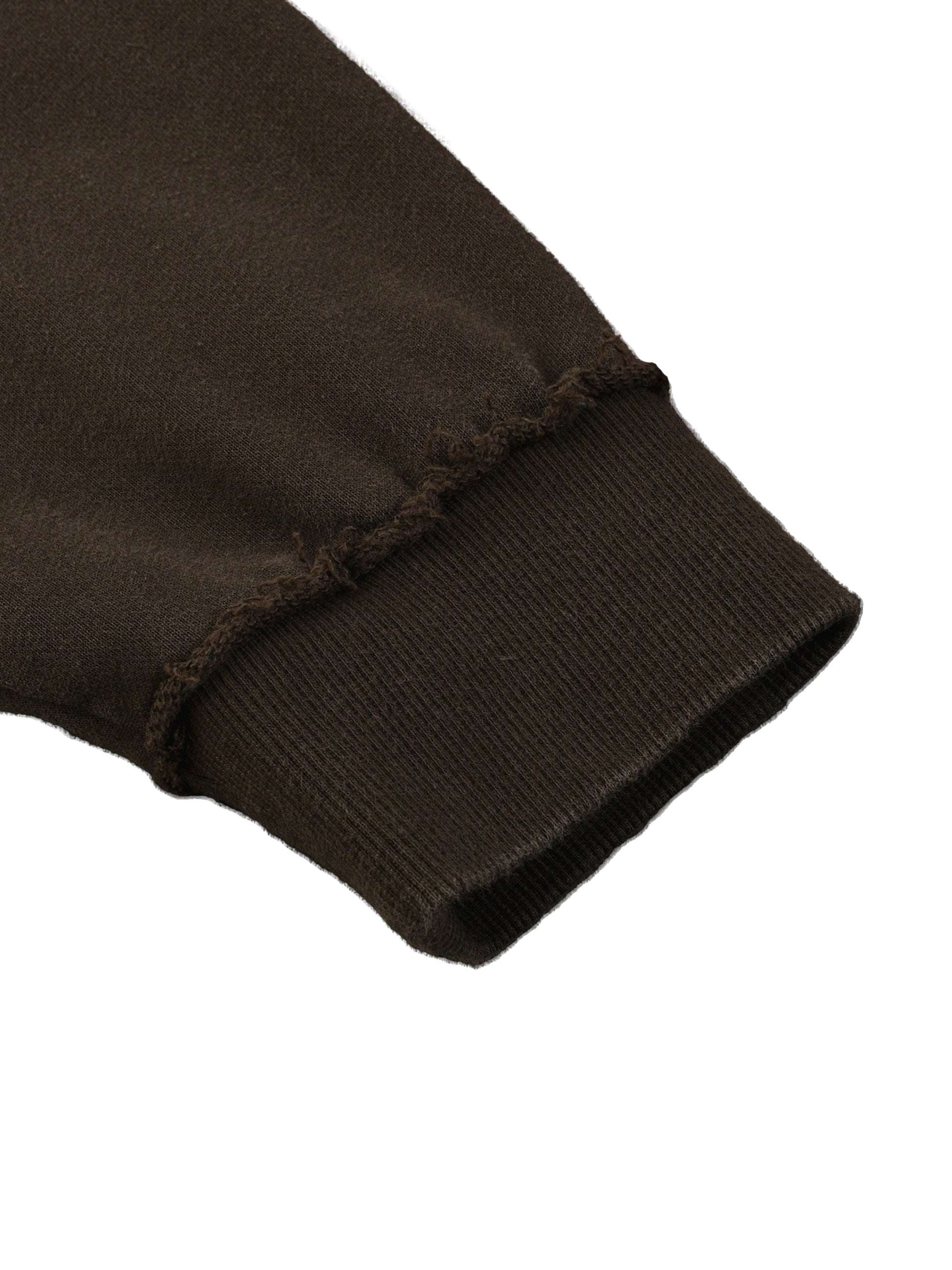 Sun Fade Raw Edge Quarter-Zip Sweatshirt D o n e s t a t e