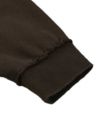 Sun Fade Raw Edge Quarter-Zip Sweatshirt D o n e s t a t e