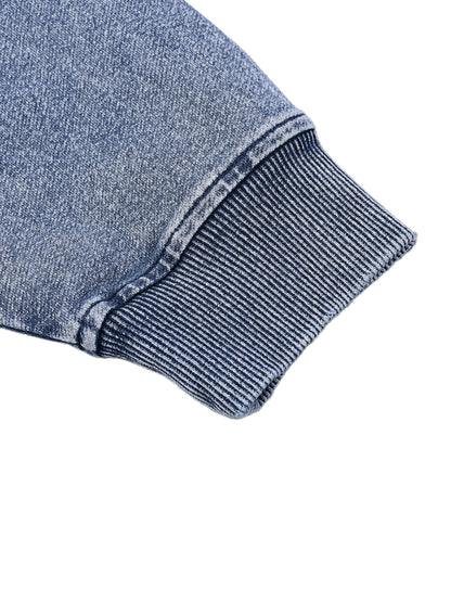 Snow Wash Oversized Zip-Up Hoodie D o n e s t a t e