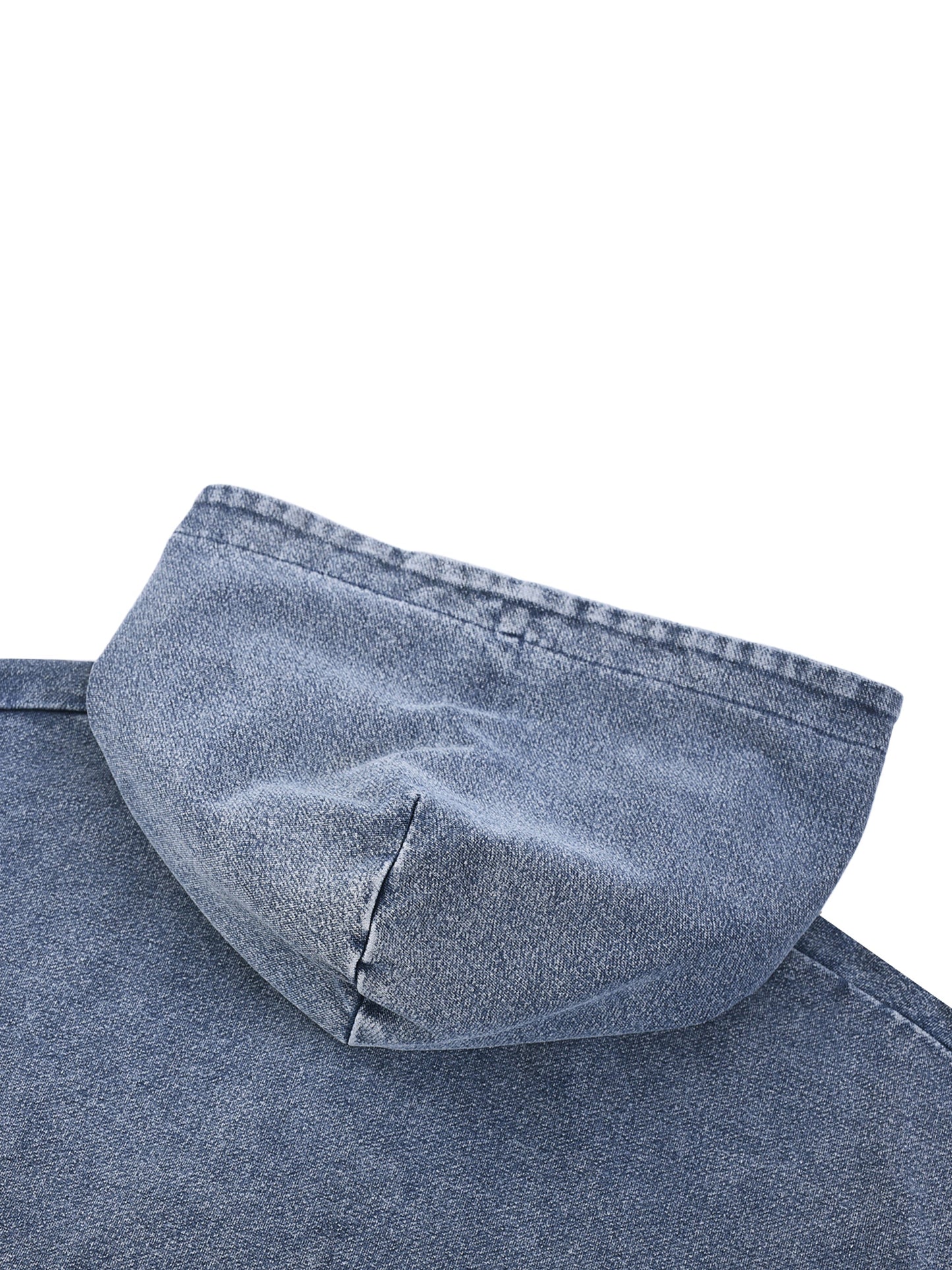 Snow Wash Oversized Zip-Up Hoodie D o n e s t a t e