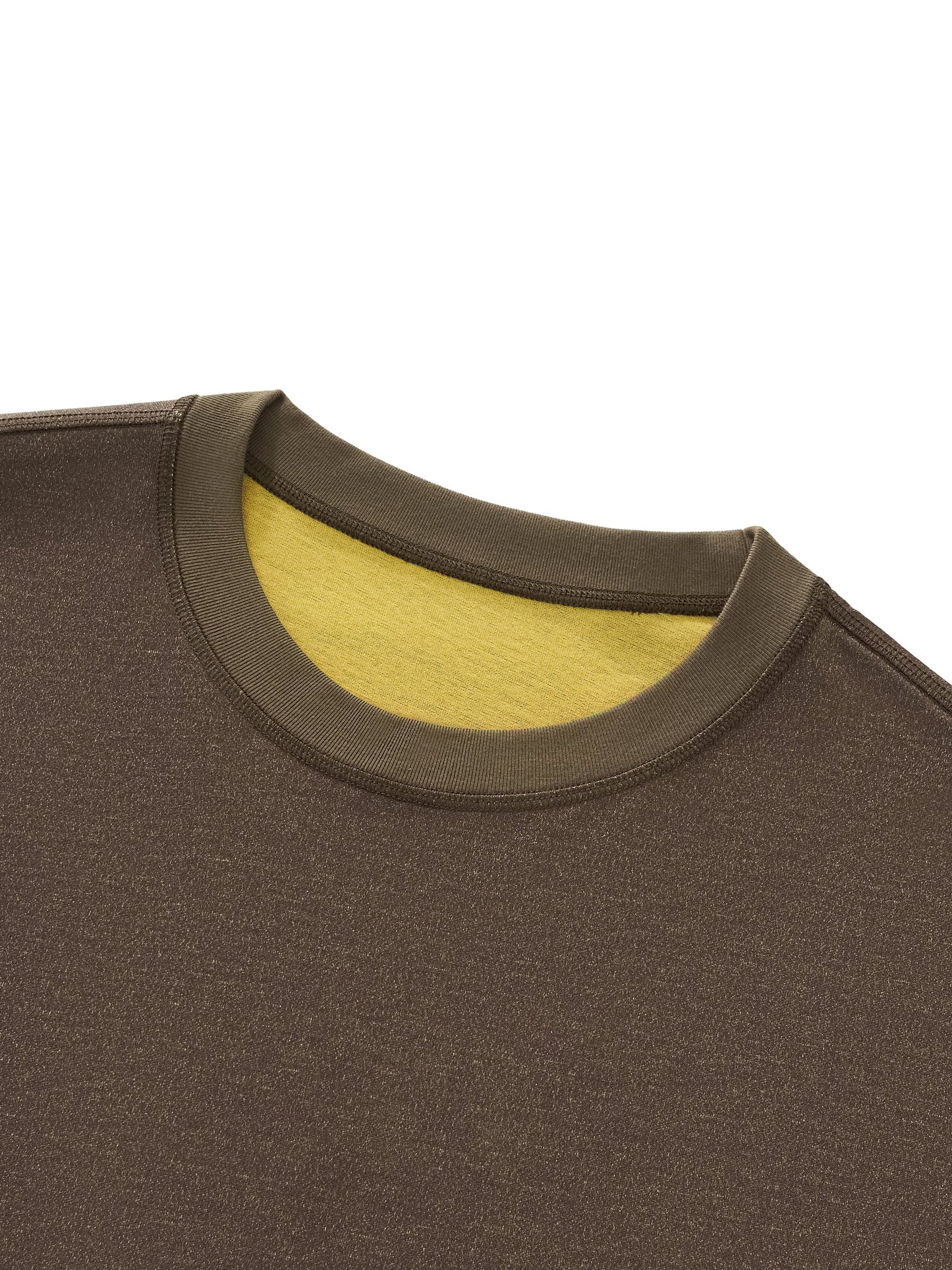 Contrast Cuff Cuffed T-Shirt D o n e s t a t e