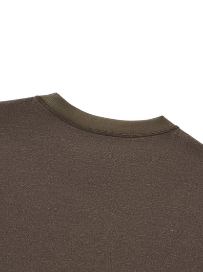 Contrast Cuff Cuffed T-Shirt D o n e s t a t e