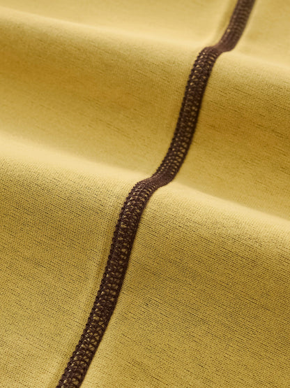 Contrast Cuff Cuffed T-Shirt D o n e s t a t e