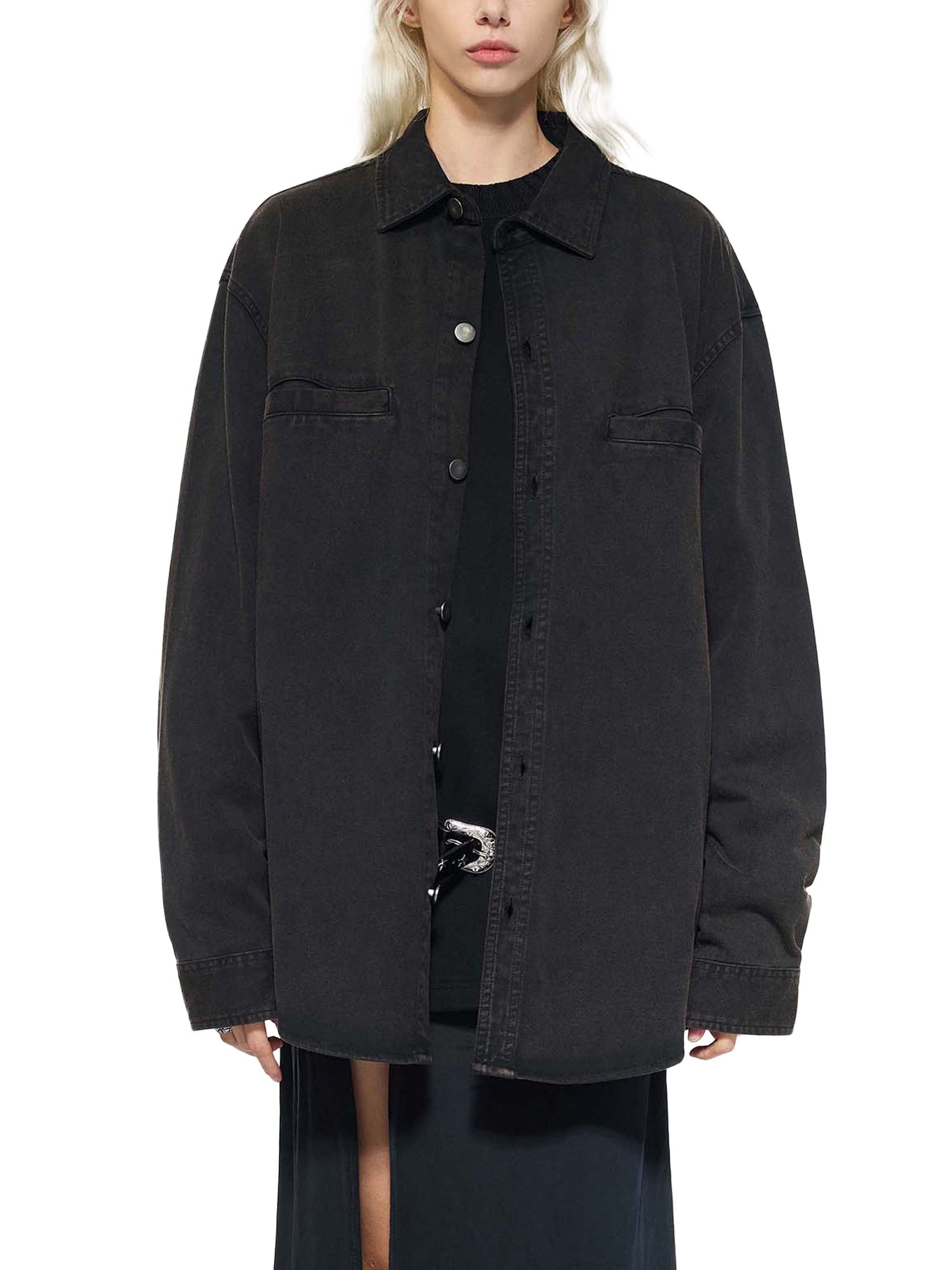 Denim Vintage Washed Heavyweight Jacket D o n e s t a t e