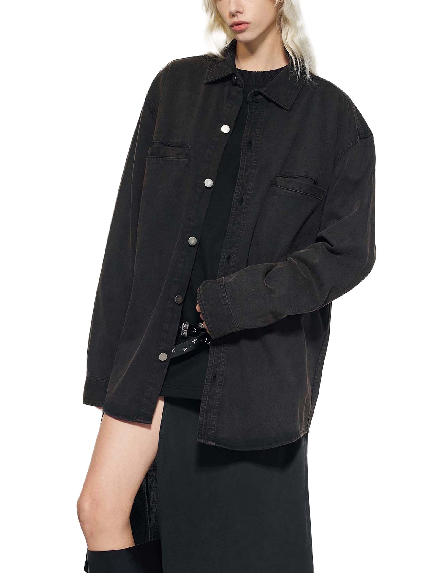 Denim Vintage Washed Heavyweight Jacket D o n e s t a t e