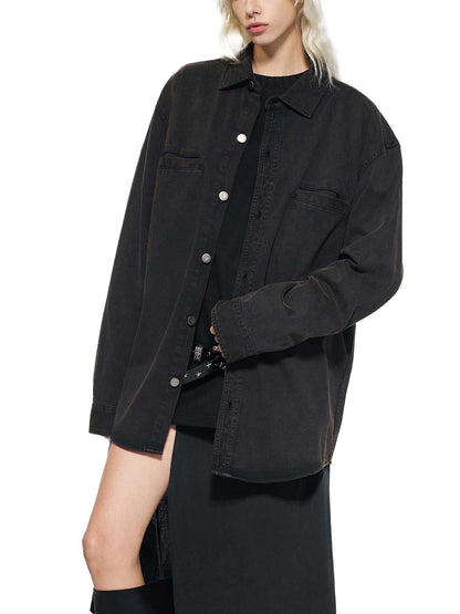 Denim Vintage Washed Heavyweight Jacket D o n e s t a t e