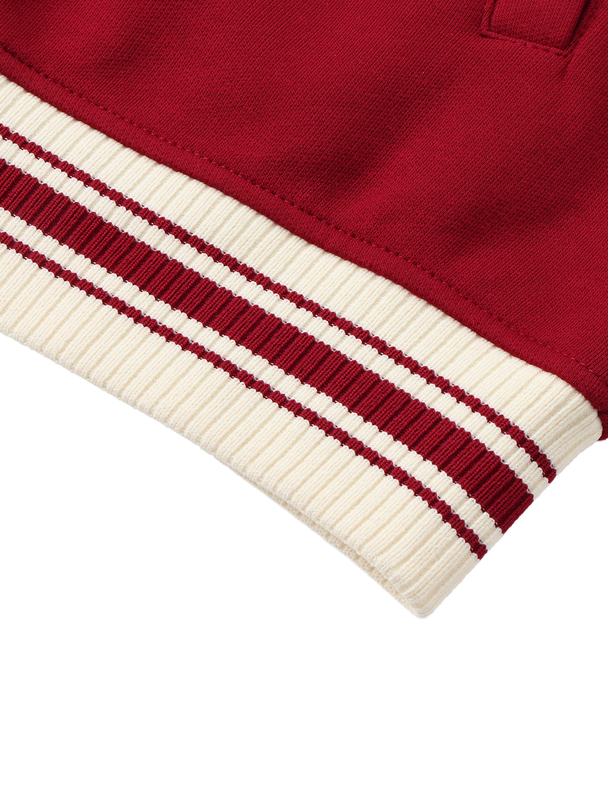 Contrast Raglan Sleeve Baseball Jacket D o n e s t a t e