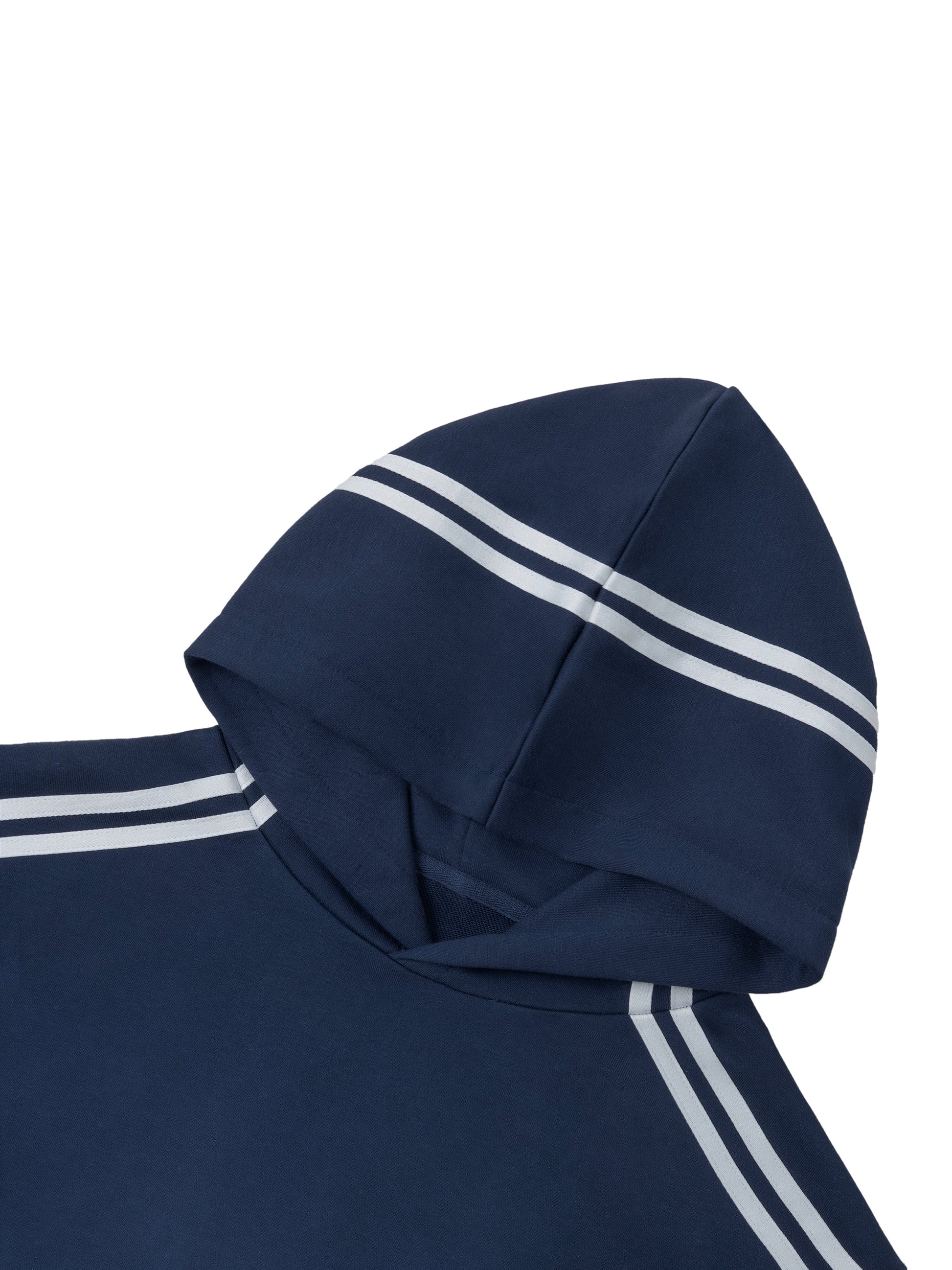 Contrast Side Stripe Cropped Hoodie ODMPOD